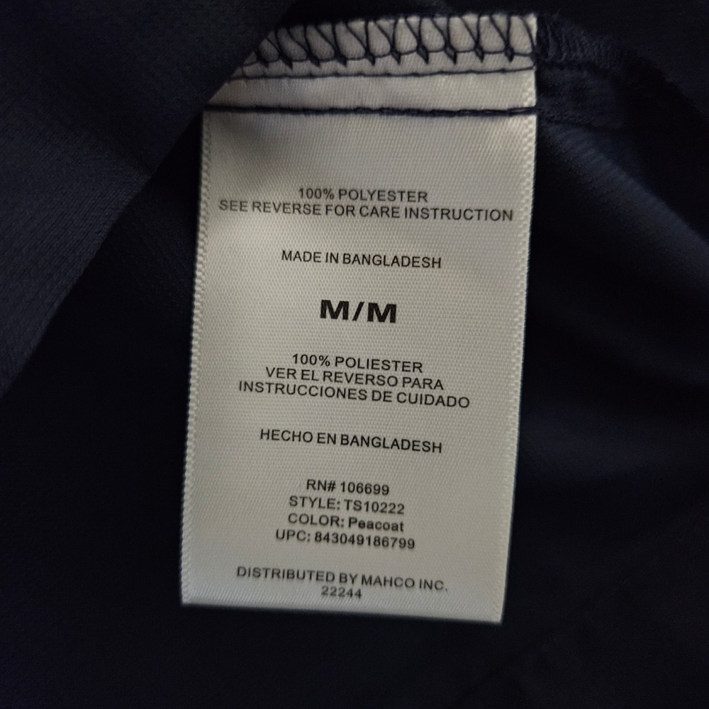 Habit Mens M Fishing Shirt Long Sleeve Button Down Vented Peacoat Blue - Picture 7 of 7